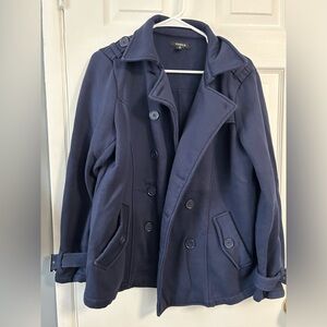 Torrid Navy Coat Size Size 12/XL
